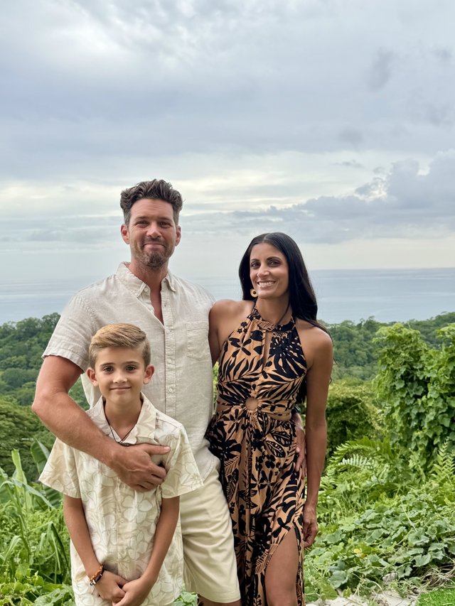 Aneesa and her family at a scenic overlook